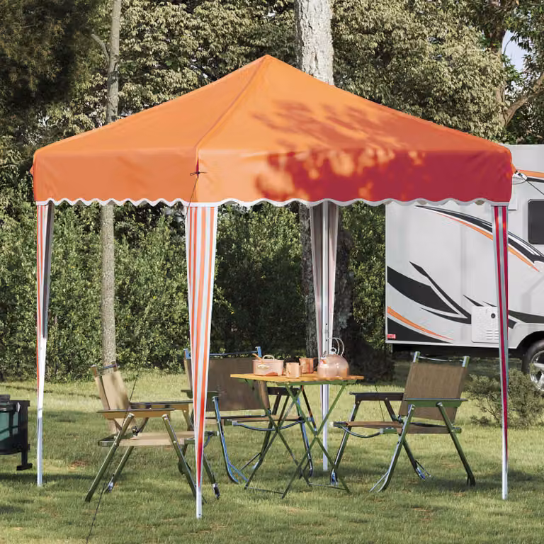 vidaXL Tenda per feste a pop-up arancione L/P/H: 195 x 195 x 245 cm