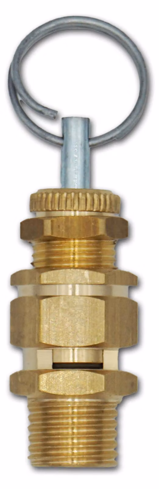 Valvola di sicurezza 1/4", 0-2 bar, in ottone, valvola di sovrapressione per aria compressa