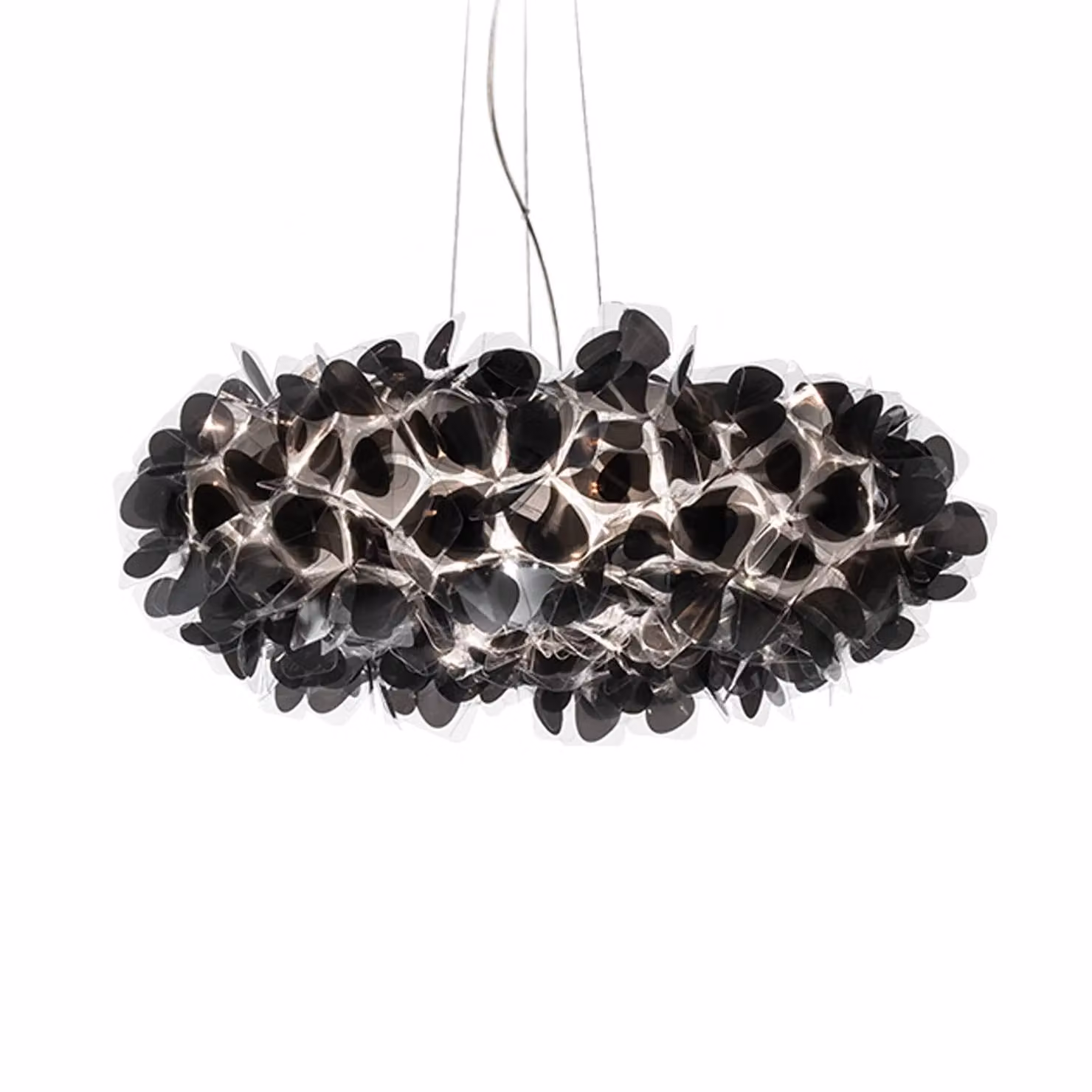 Slamp Lampada a sospensione Clizia Mama Non Mama, dimmerabile, Nero, Soggiorno / Sala da pranzo, Plastica, Design, Lampada a sospensione