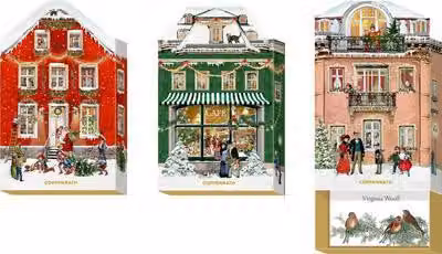Scatola del calendario dell'Avvento - La mia casetta di Natale