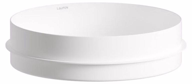 LAUFEN UNISONO Cuvette de lavabo, ronde, sans trou pour robinet, sans trop-plein, 375x375x114mm, H517UO30001121, H517UO30001121