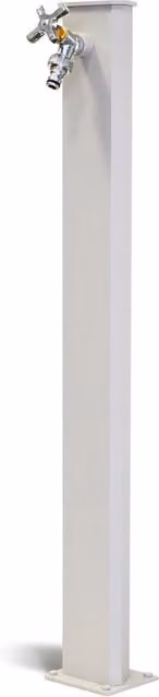 Fontana da Giardino Moderna GIORDANOSHOP in Acciaio e Alluminio, Colore Bianco e Grigio, Rettangolare