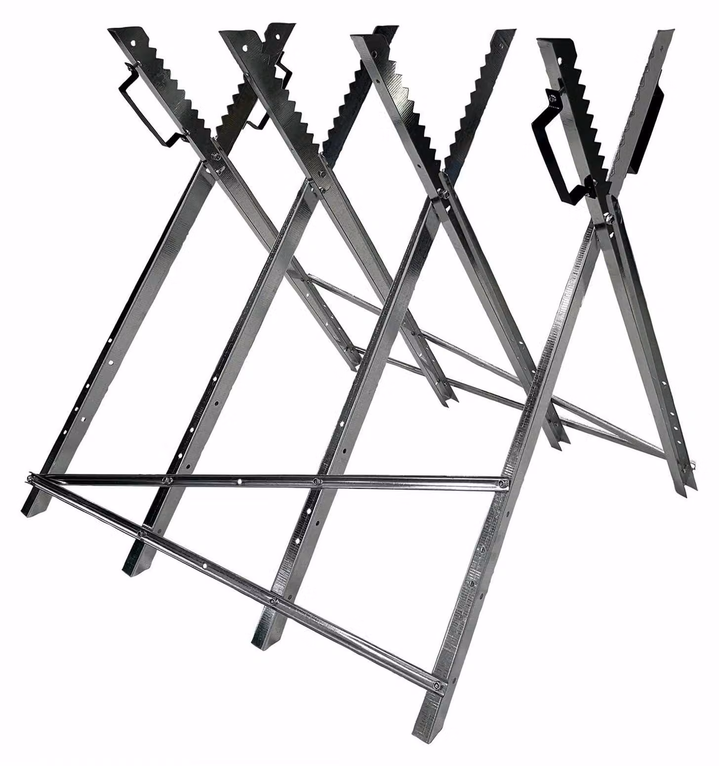 Cavalletto in legno, con 4 supporti, in acciaio, peso: 7,1 kg