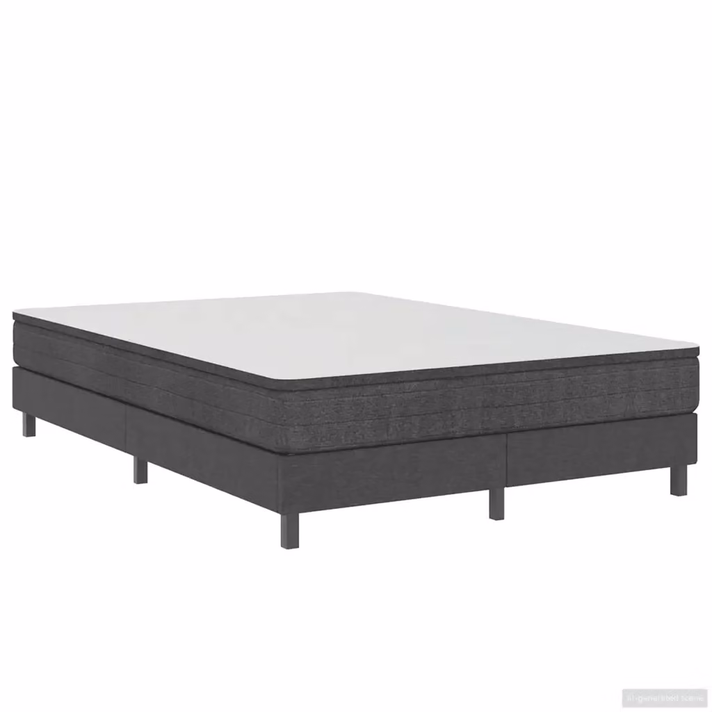 Letto a molle moderno vidaXL in tessuto grigio L: 140 cm, P: 200 cm – 2