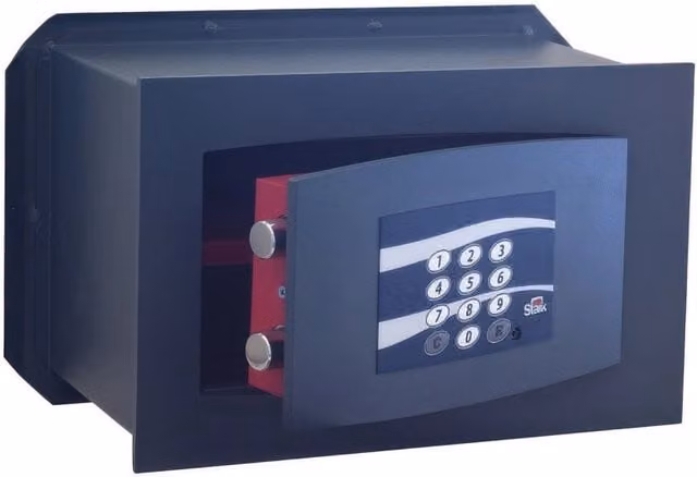 Cassaforte Elettronica Stark 851A 31 x 15 x h 21 cm con Porta da 8 mm e Catenacci da 22 mm