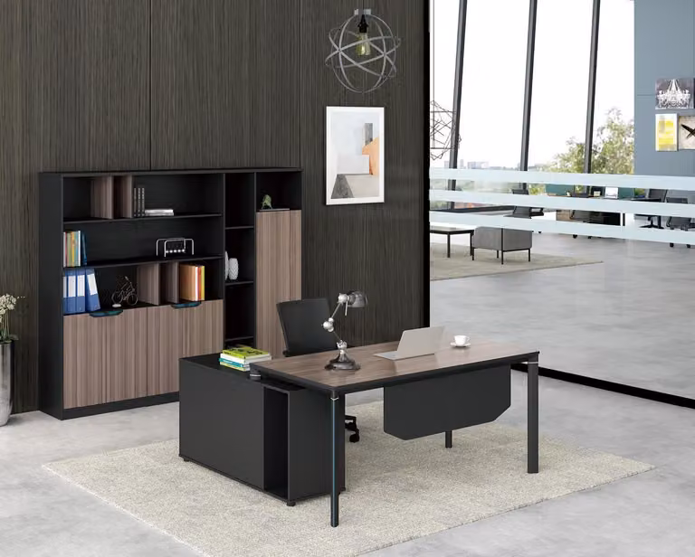 Büro Set Komplettbüro Eckschreibtisch Aktenschränke 2tlg. mit Kabelkanal Tisch