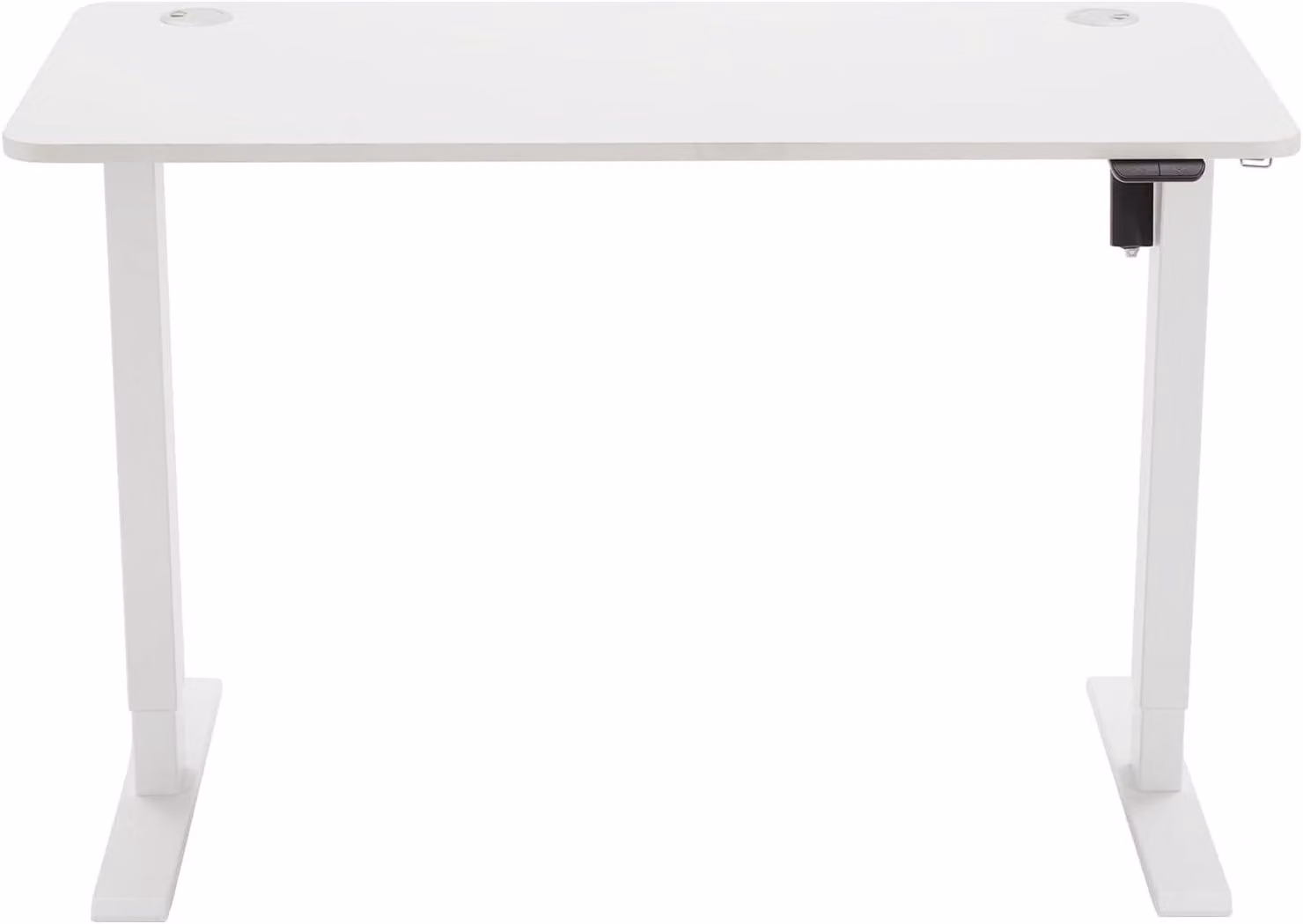 Scrivania regolabile elettricamente - Scrivania per computer 120 x 60 cm - Altezza 70-120 cm - Bianco - Capacità di carico 70 kg