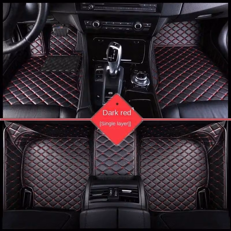 Tappetini per auto, design lussuoso, perfetti per Skoda Kodiaq, 3 pezzi - 4 tappetini