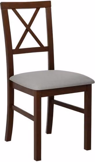 Sedia da pranzo FRATONIA 5 - noce / grigio