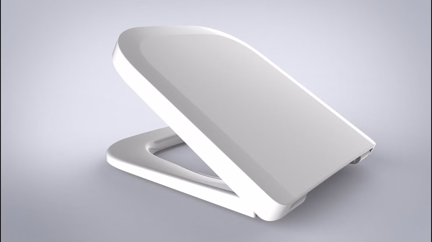 Sedile WC VIGOUR Derby Style con cerniera in acciaio inox rimovibile, bianco, con chiusura ammortizzata