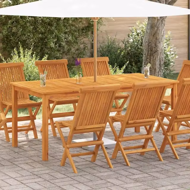 Tavolo da Pranzo da Giardino 180x90x75 cm Legno Massello Acacia 366371