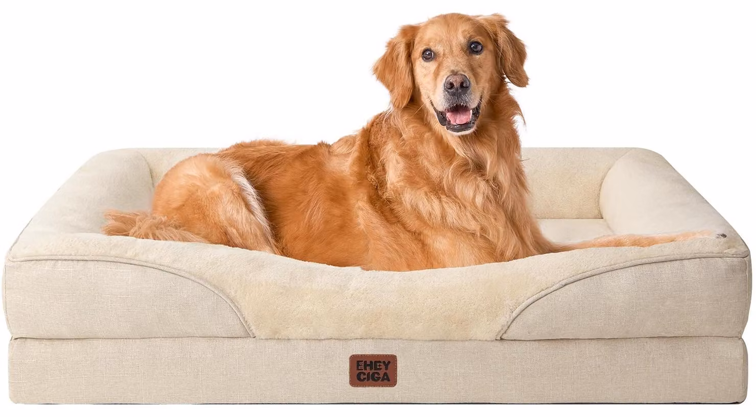 Letto ortopedico per cani - Realizzato in memory foam, lavabile e impermeabile - Grande