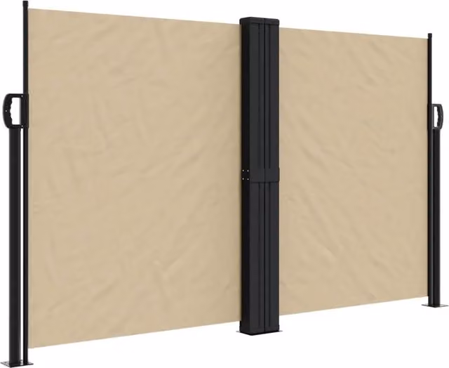 Tenda parasole laterale retrattile DESIGN IN in poliestere e acciaio, colore beige, L: 1000 cm, H: 140 cm