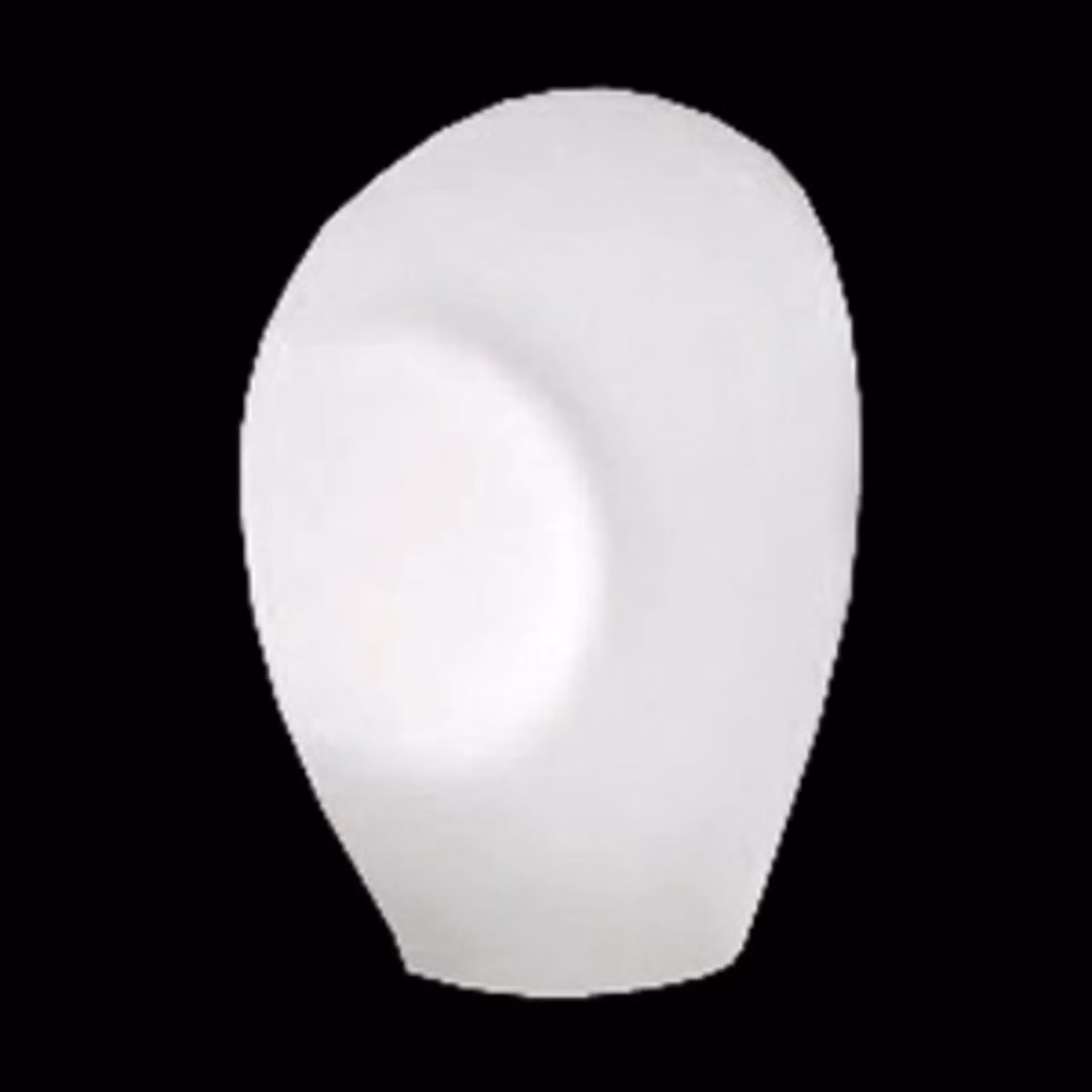 Vistosi Lampada da tavolo di design MUNEGA, Bianco / Opale, Soggiorno / Sala da pranzo, Vetro, Design, Lampada da tavolo