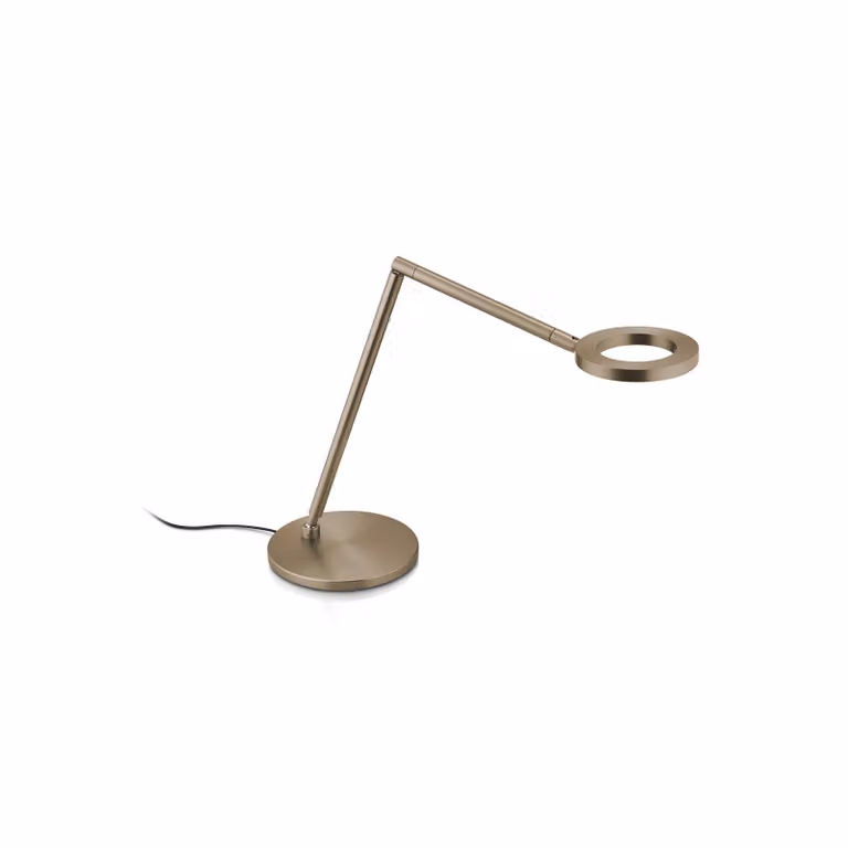 Knapstein Lampada da scrivania Tessa-T, dimmerabile, Bronzo / Ottone antico, Studio / Ufficio, Ottone, Moderno, Lampada da tavolo LED