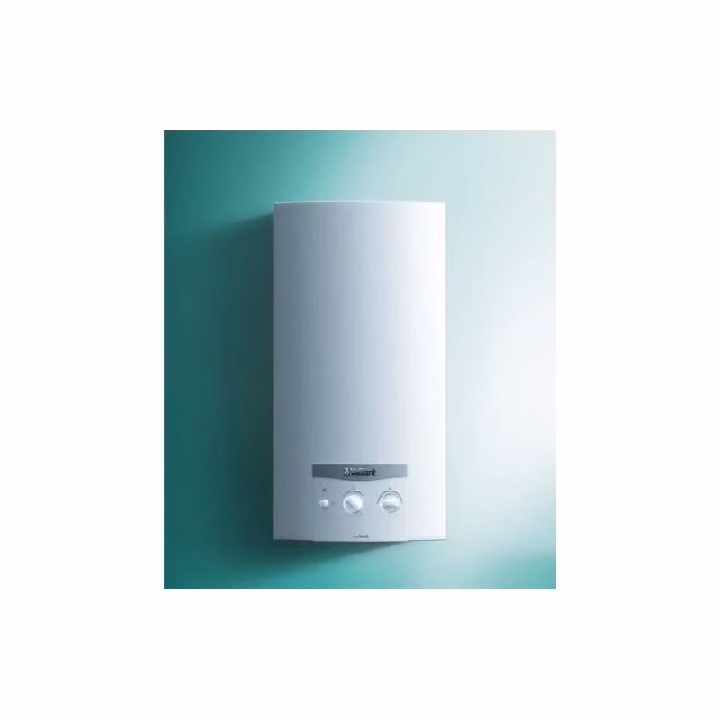 Scaldabagno a gas metano Vaillant Atmag Mini 114/1 con camera aperta, 11 litri, bianco, elettronico a batteria – 2