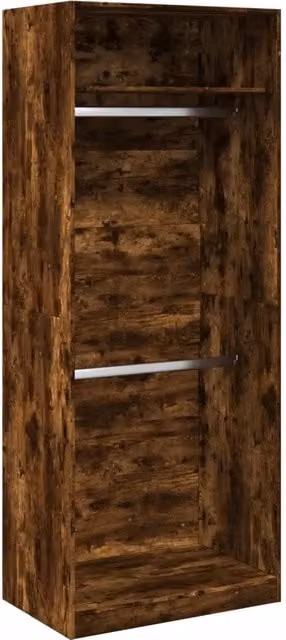 Armadio Rovere Fumo 80x50x200 cm in Legno Multistrato CFW5505036