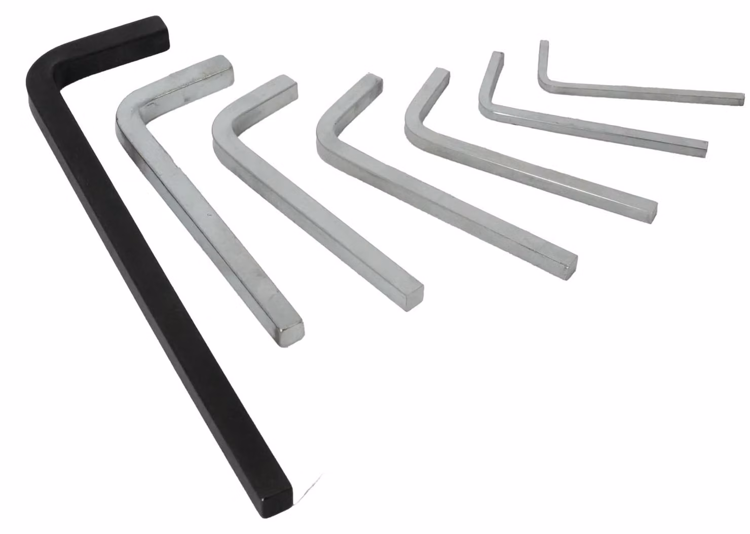 Elzusha - Set di 7 chiavi a L quadrate da 3 a 10 mm, in acciaio CRV, per diverse applicazioni