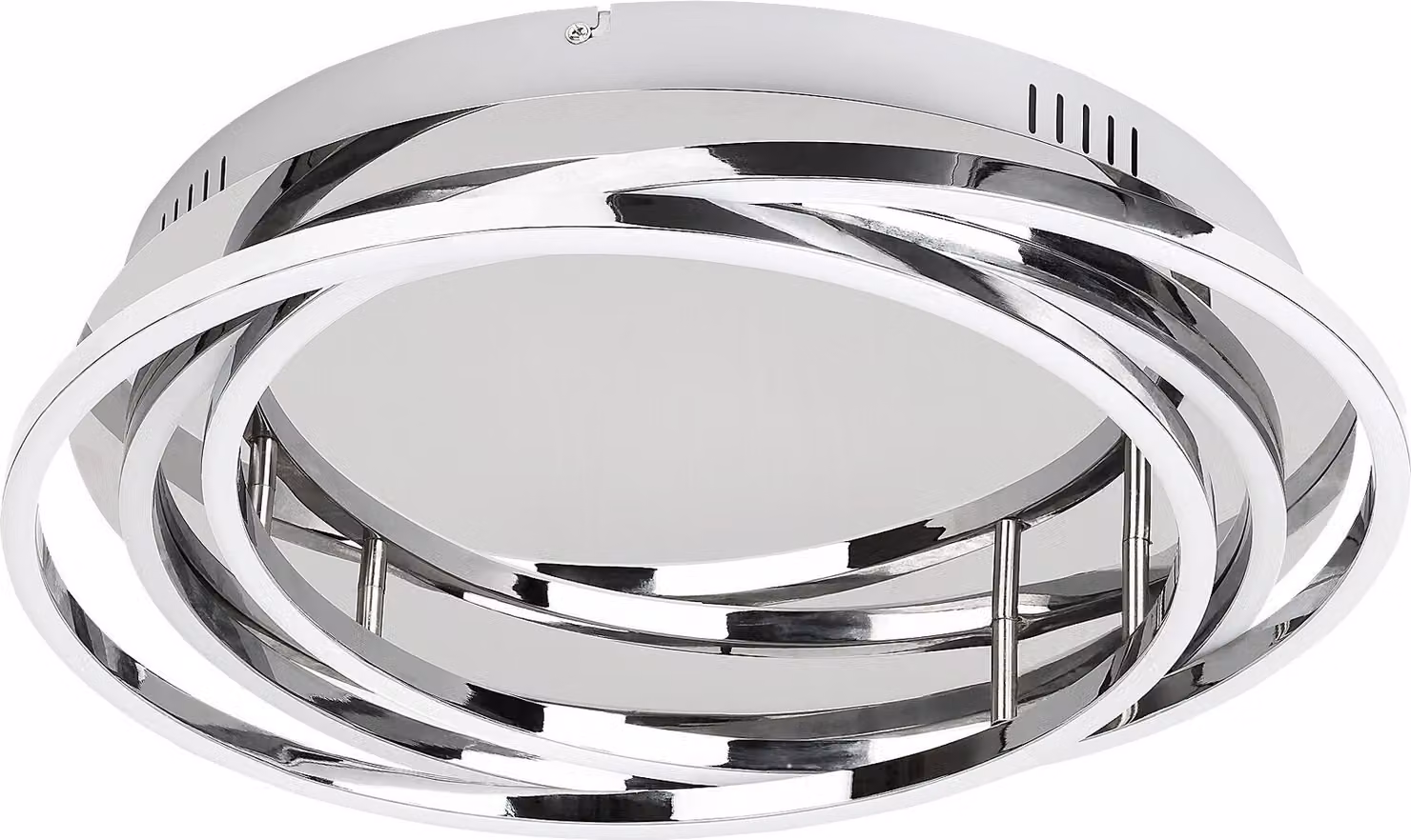 Rabalux 2183 Plafona Selena, 40 W, 4000 K, 3200 lm, argento, rotonda, bianco neutro, dimmerabile, ø460 mm