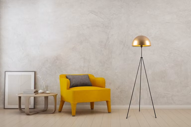 Opviq, Can - NT - 113, lampade da terra, oro, metallo, 50 x 50 x 170 cm
