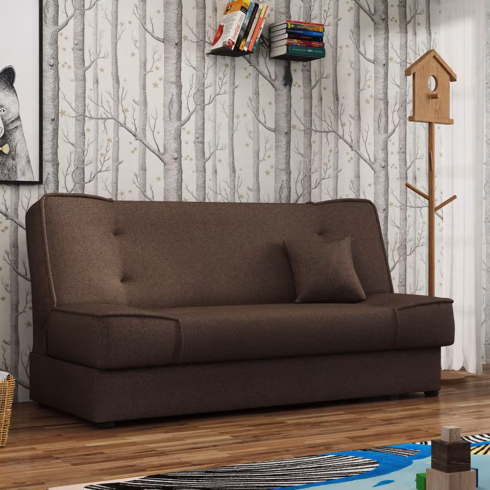 MIRJAN24 Divano letto Gabi con base letto, divano a 3 posti, divano con funzione letto, divano letto in stile, divano imbottito da salotto (Inari 24)