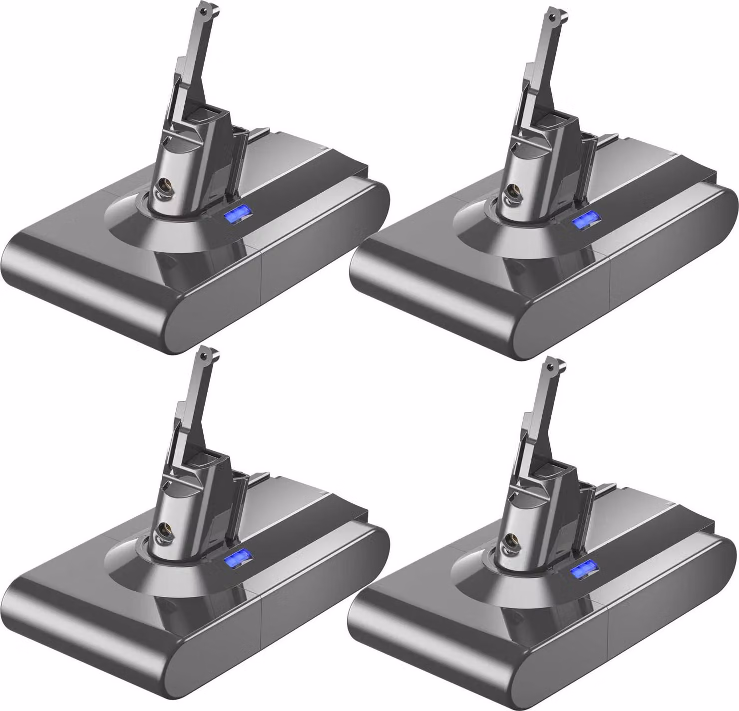 Dyson V8, batteria di ricambio 6000 mAh con cella 21700, compatibile con V8 Absolute/Animal SV10, nero