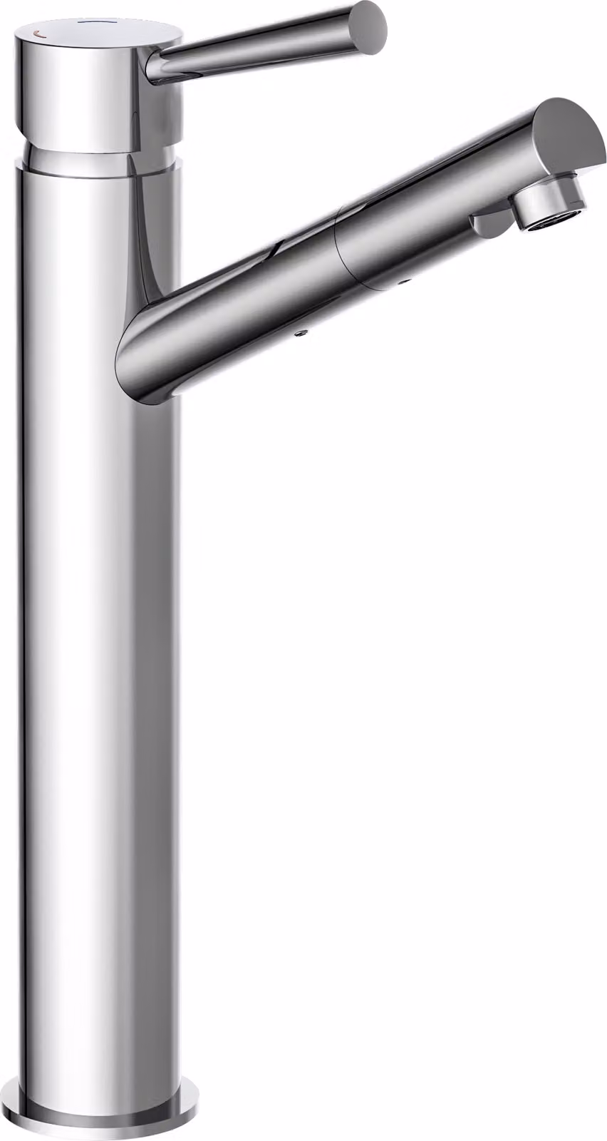 Miscelatore per lavabo SCHÜTTE CORNWALL, rubinetto di design per lavabo da appoggio, cromo