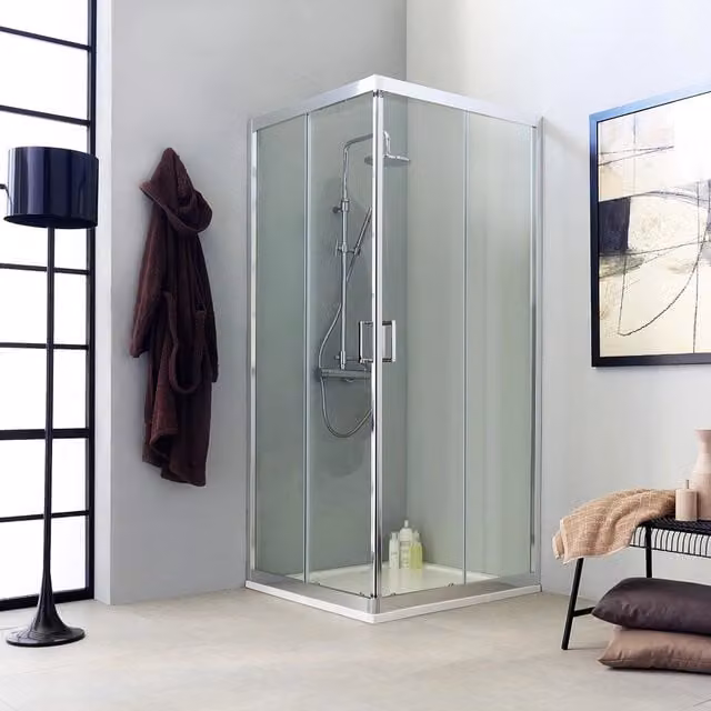 Box doccia trasparente 80x80 scorrevole