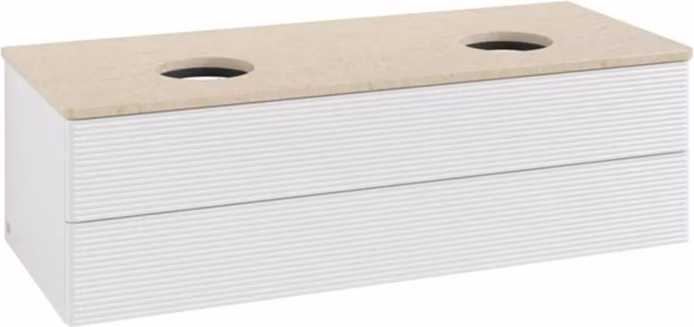 Mobiletto V&B con struttura frontale, con illuminazione Antao 120x36x50cm, WBP botti. Lac