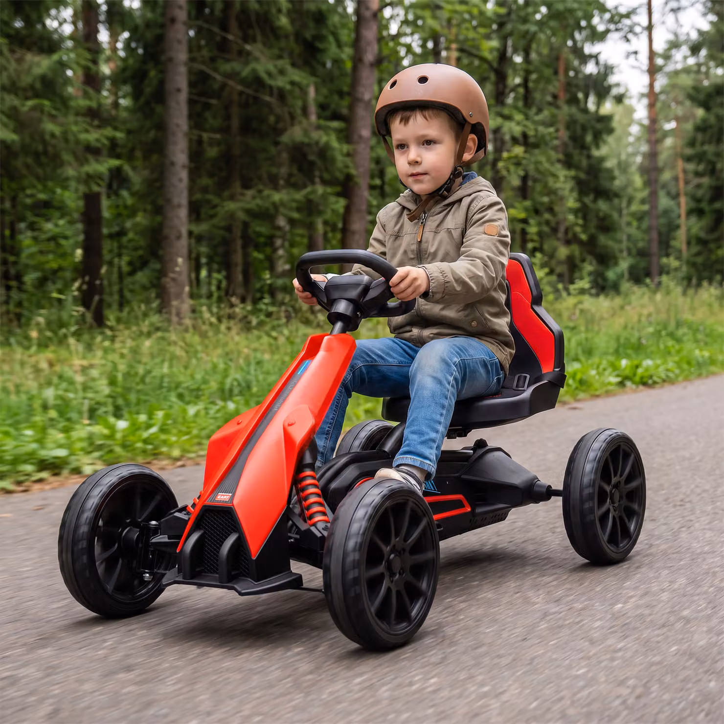 Go Kart Elettrico HOMCOM per Bambini 3-8 Anni, 12V, Rosso – 2