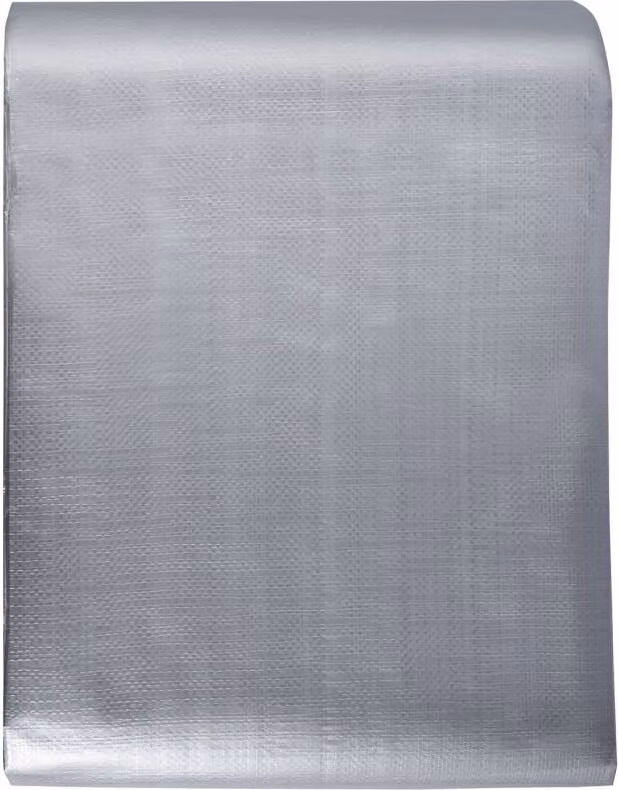 Telone in PE - telone 609,6 x 914,4 cm - telone protettivo 10 mil - telone in legno 12 x 12 tessuto - telone da giardino impermeabile resistente ai raggi UV - camper auto moto mobili da giardino - marrone argento