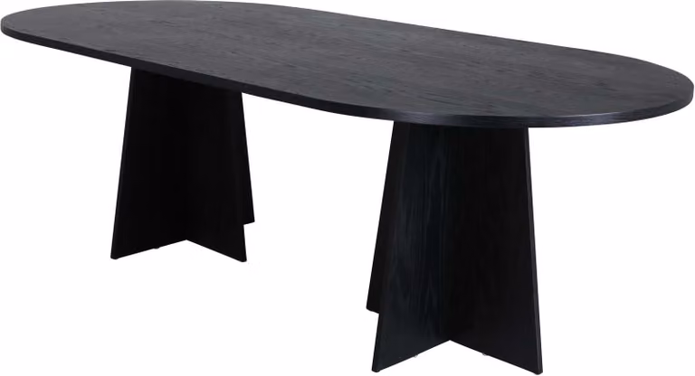 Tavolo da pranzo FURNLUX Bootcut Black 115cm / Hauptfarbe: Schwarz / Dimensioni: 115 x 230 x 76 cm