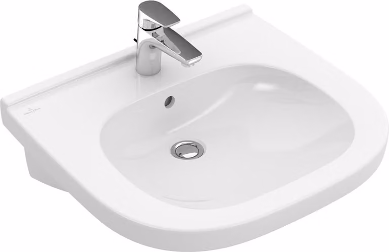 Villeroy & Boch ViCare lavabo, 1 trou pour robinet, sans trop-plein, non rectifié, 610x550mm, 41196101, 41196101