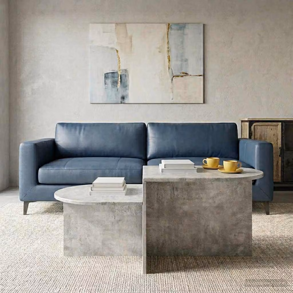 vidaXL Tavolino da salotto moderno rettangolare Grigio, L: 100 cm, P: 50 cm, H: 40 cm