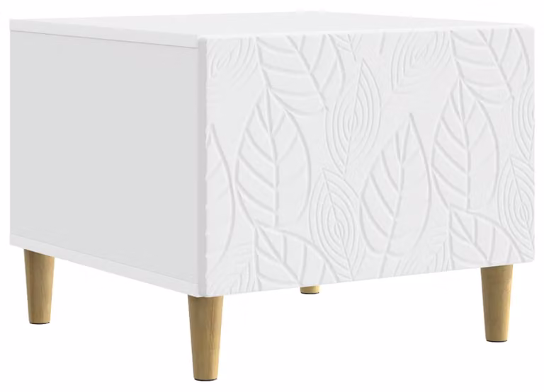 Tavolino da salotto Bianco 50 x 49 x 40 cm Legno ingegnerizzato