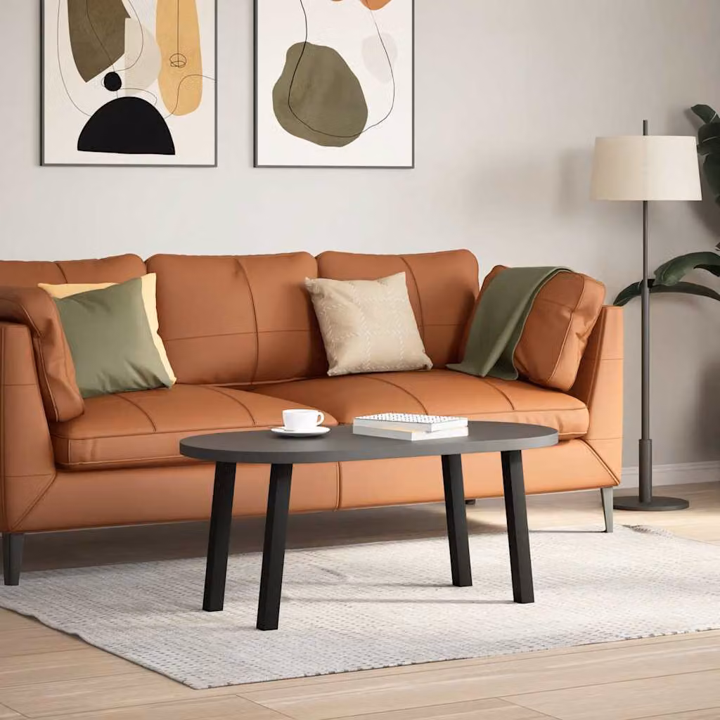 vidaXL Gambe per Tavolino da Caffè 4 pz Nere 30 cm Acciaio