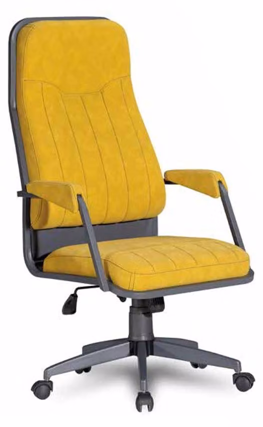 Luxus Bürostuhl Sessel Chefsessel Bürosessel Drehstuhl Stuhl Gelb Wohnzimmer