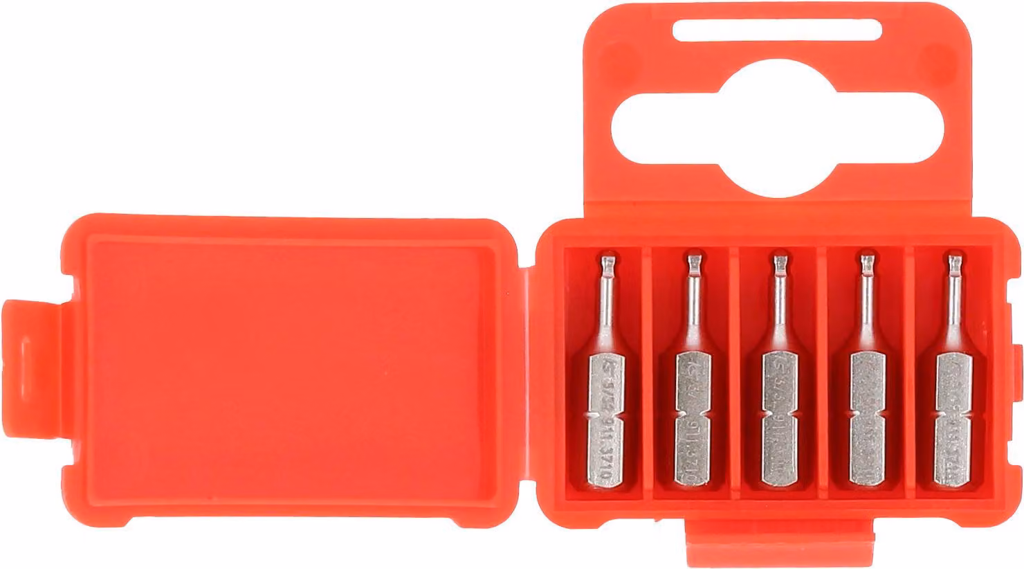 KS TOOLS 1/4" bit esagonale 25 mm testa sferica 3/32" confezione da 5 pezzi - 911.3711