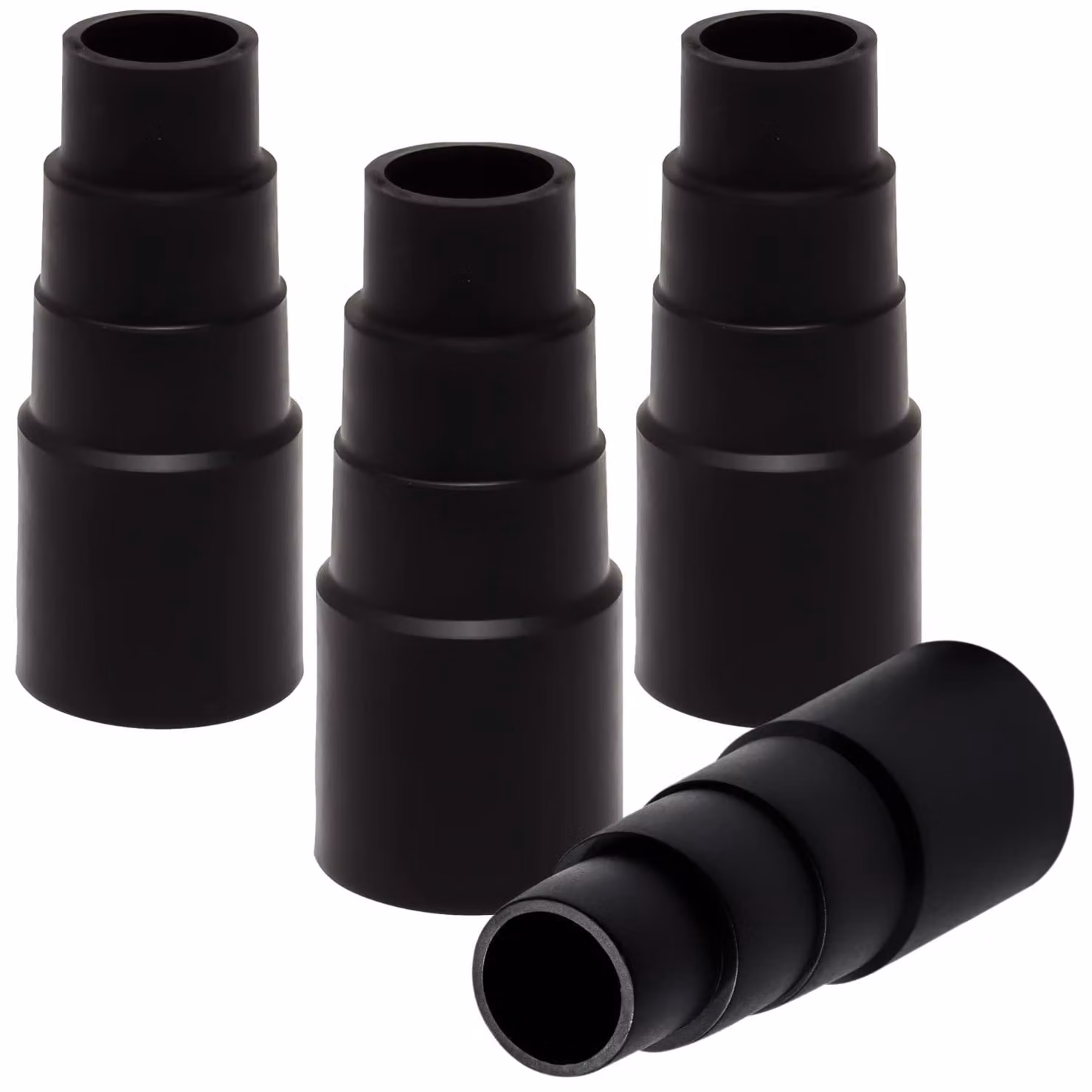 4 adattatori per aspirapolvere, raccordi per utensili, tagliabili su misura da 21 mm a 35 mm, per aspiratori industriali, aspiratori ad acqua e a secco