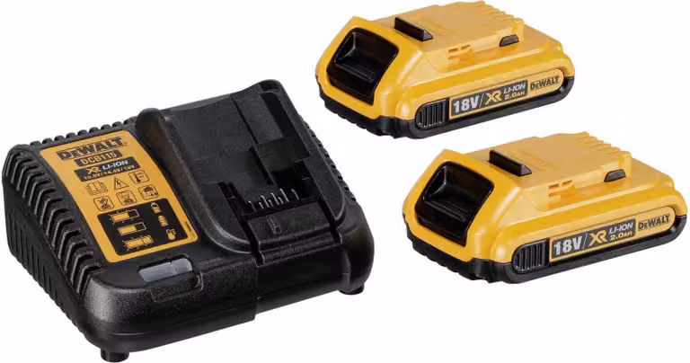 DeWALT DCB115D2-QW - Caricabatterie + batteria 2 x - Li-Ion - 2 Ah