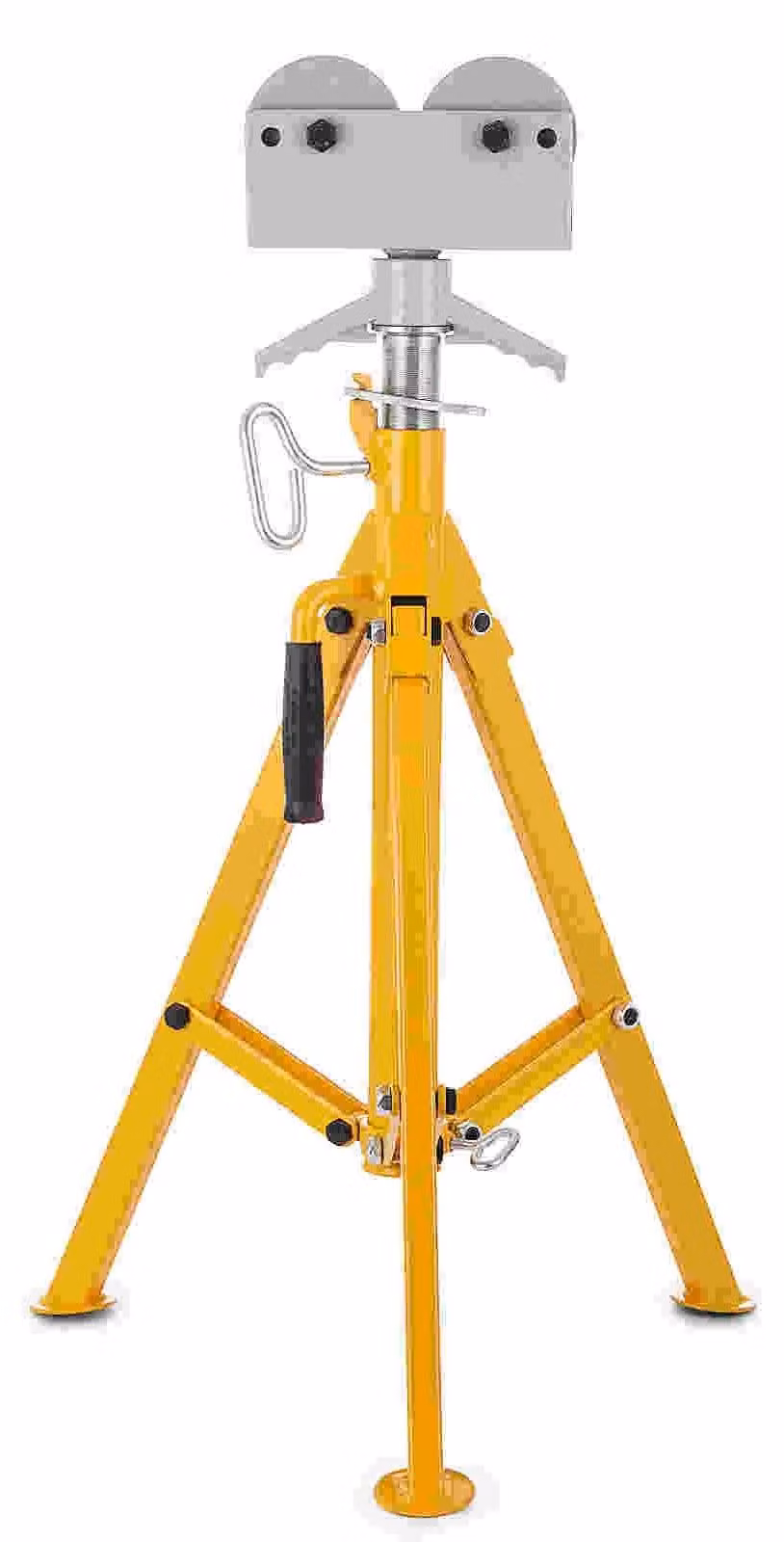 Supporto per tubi - Staffa di supporto per tubi - Supporto per tubi - Supporto mobile - Sollevatore per tubi - Altezza regolabile da 81 a 140 cm