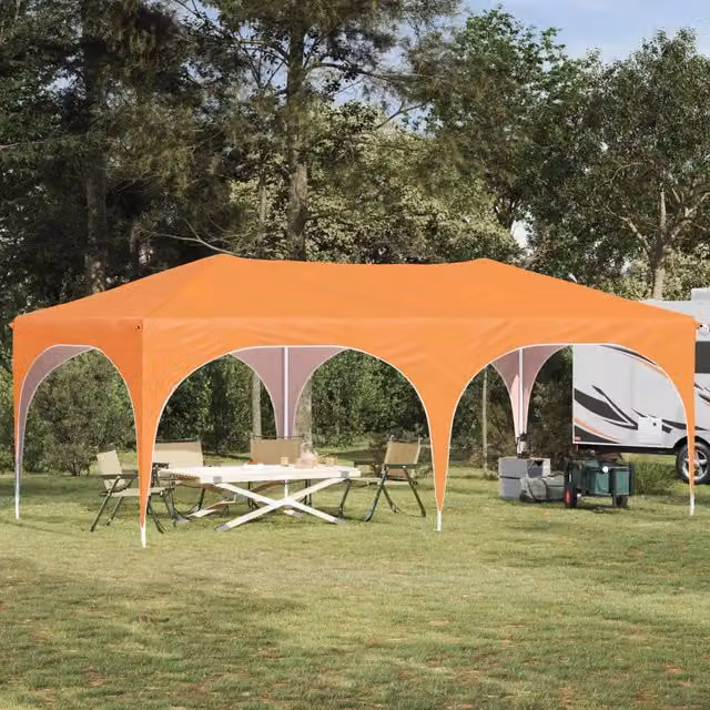 Tenda per feste a pop-up 575 x 288 x 245 cm Arancione 42019888