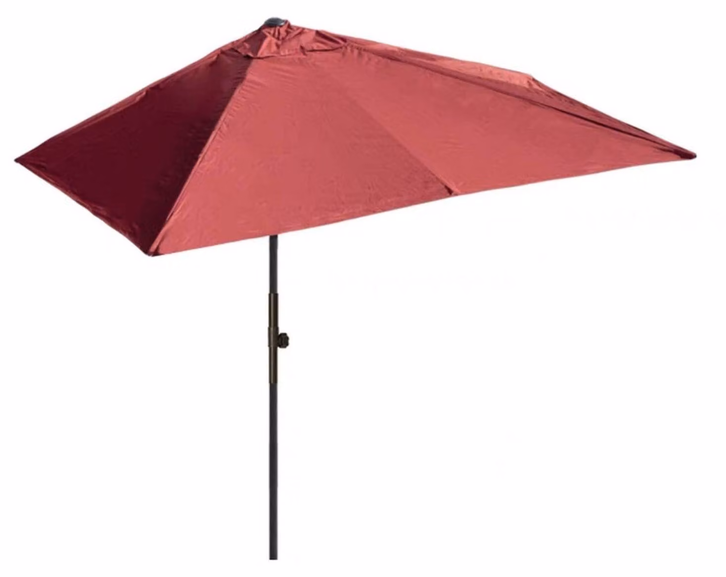 Ombrellone a forma di semicircolo, rettangolare, dimensioni 200x100 cm o 250x130 cm, realizzato in poliestere con protezione UV30+