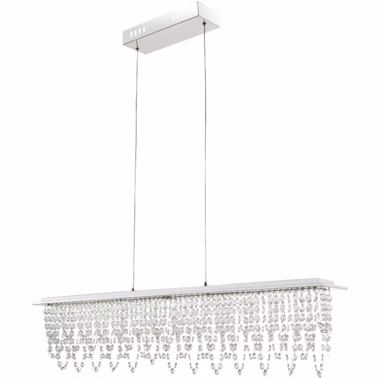 Globo Lighting lampada a sospensione in metallo cromato, LED
