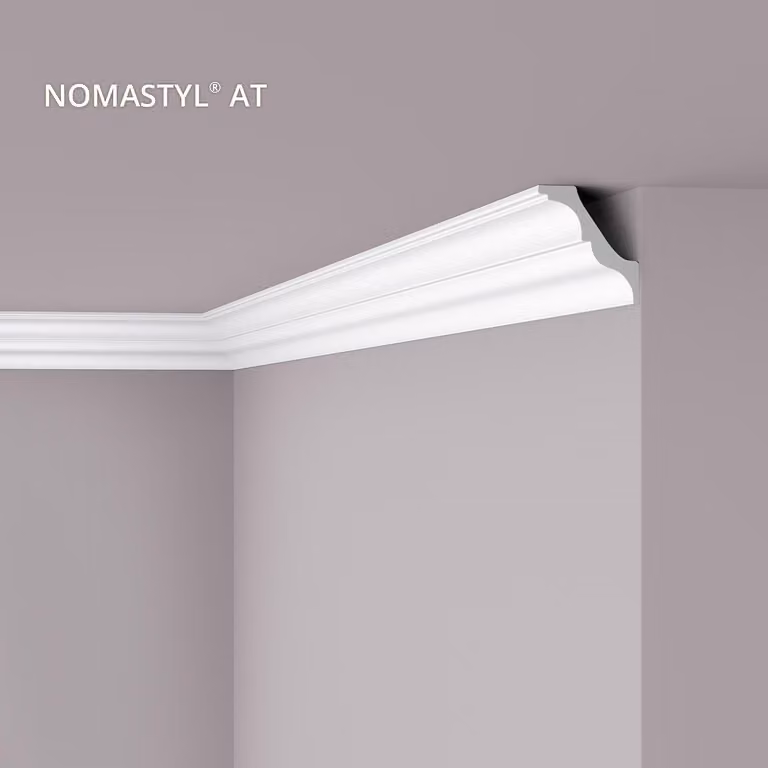 Cornice a soffitto NMC AT NOMASTYL Noel Marquet Battiscopa decorativo Battiscopa decorativo moderno colore bianco 2 m