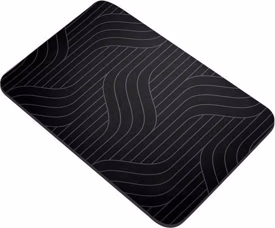 Tappetino da bagno in diatomite 40x60 cm nero