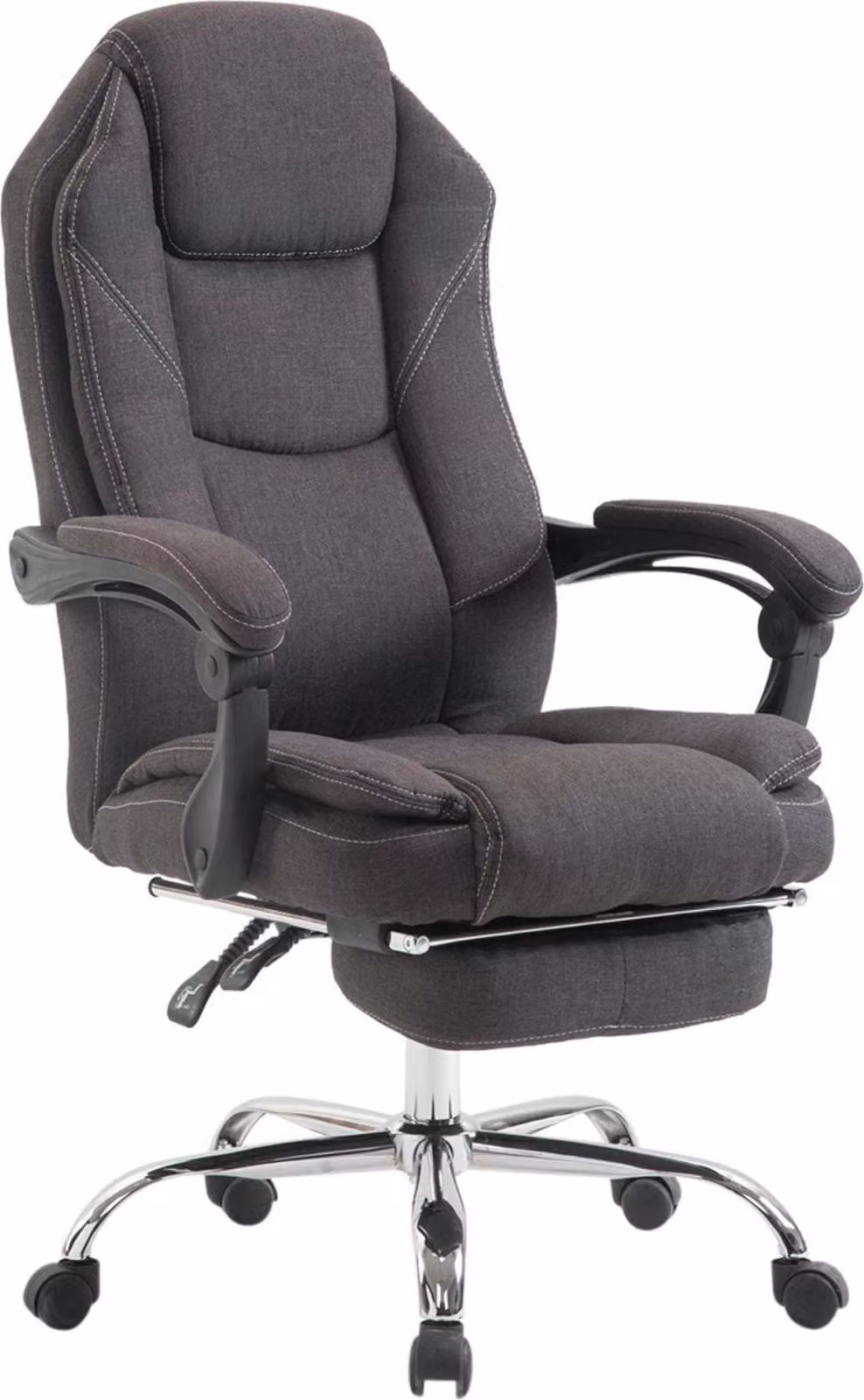 Sedia ergonomica da ufficio - Sedia da ufficio - Schienale e poggiapiedi regolabili | Colore: grigio scuro
