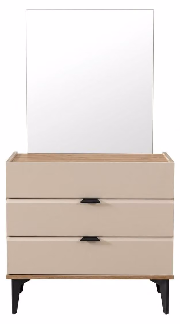 Comodino con specchio. Comodino in legno, design moderno, ideale per camere da letto e camere dei ragazzi