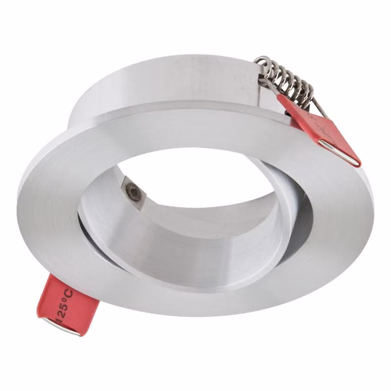 EVN Plafoniera rotonda in alluminio lucido IP20 GX5.3 12V Ø di incasso 68