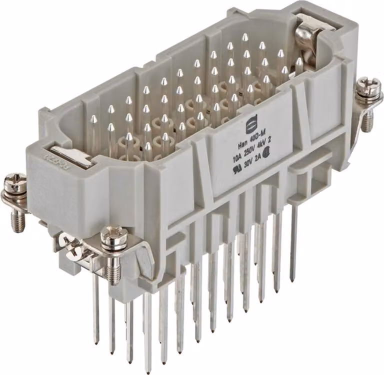 "Han 40D inserto per pin (M) connessione ad avvolgimento, 40-pin+PE 250V, 10A"
